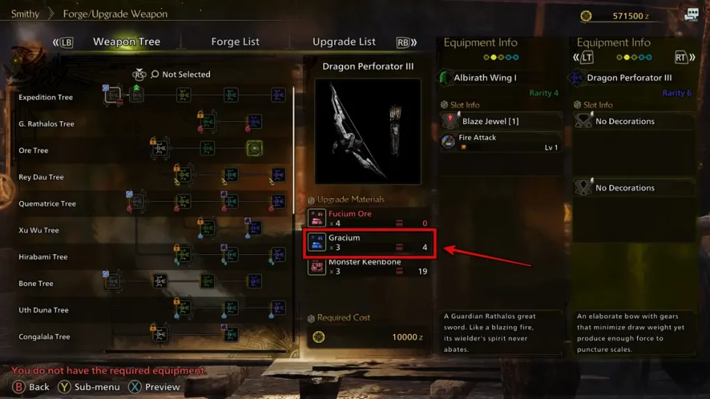 Cómo usar Gracium Mine en Monster Hunter Wilds