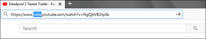 NSFW para ver el video restringido de YouTube