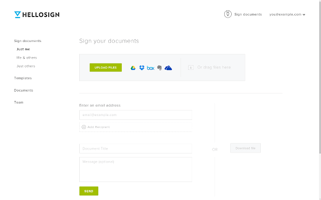 Documento de HelloSign