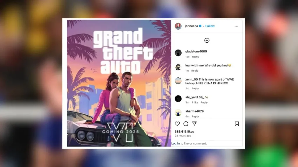¿Qué significa realmente la publicación GTA 6 de Cena?