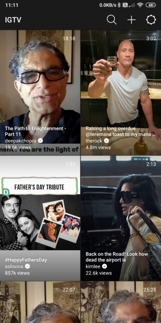 Diseño de IGTV