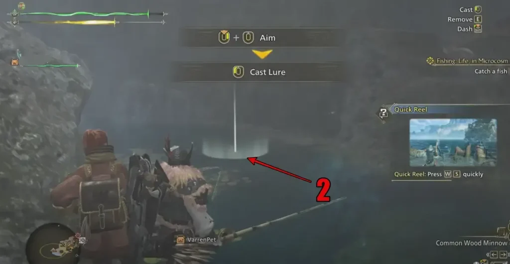 Cazador de monstruos de pesca salvaje
