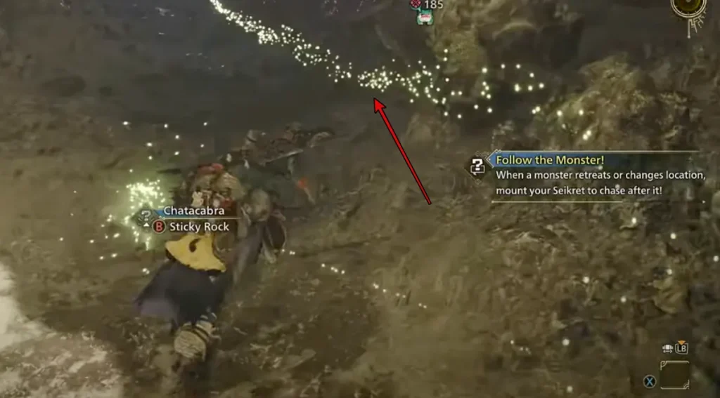 Uso de Scoutflies para rastrear a los monstruos en Monster Hunter Wilds
