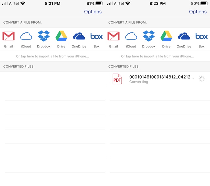 PDF a AutoCAD Converter App para iOS para PDF a DWG Conversión de archivos