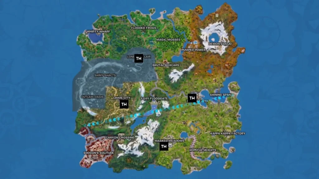 Ubicaciones de bóveda en Fortnite Capítulo 6 Temporada 2