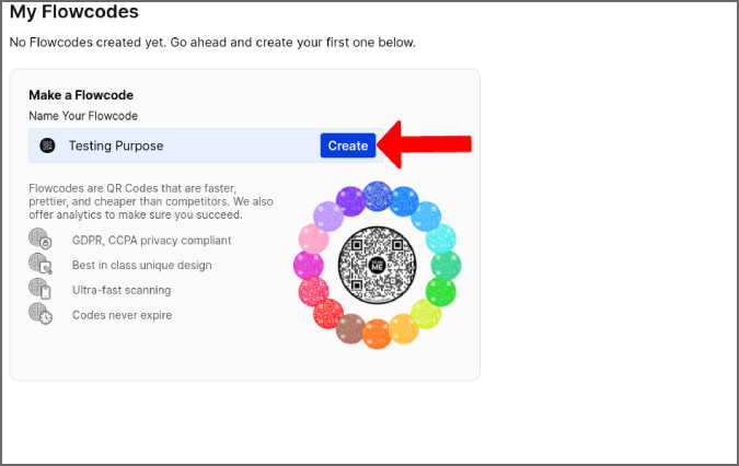Creando un nuevo código de flujo