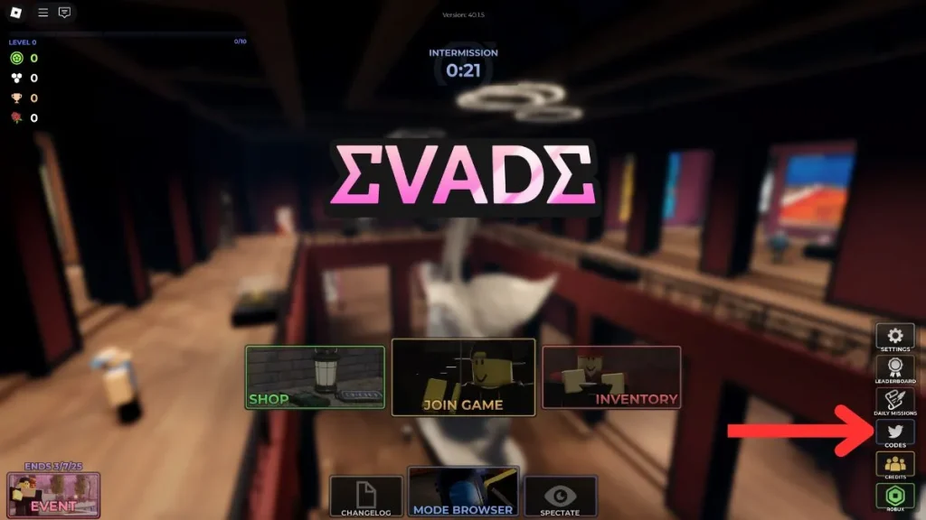 Evade los códigos Roblox