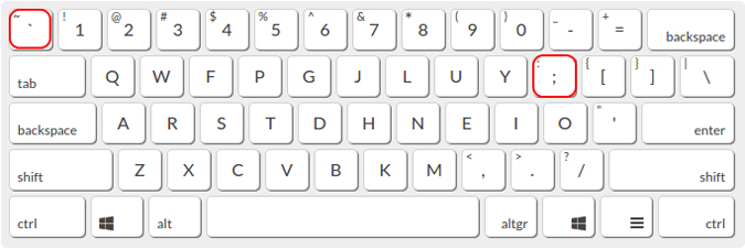 Teclado que muestra teclas de ritmo para Push to Talk on Discord