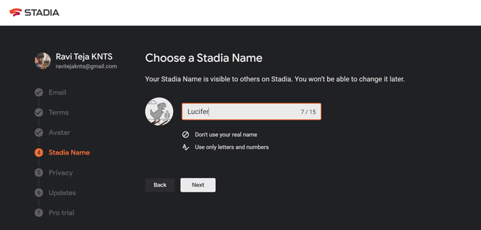 Configuración de configuraciones de estadios para comenzar