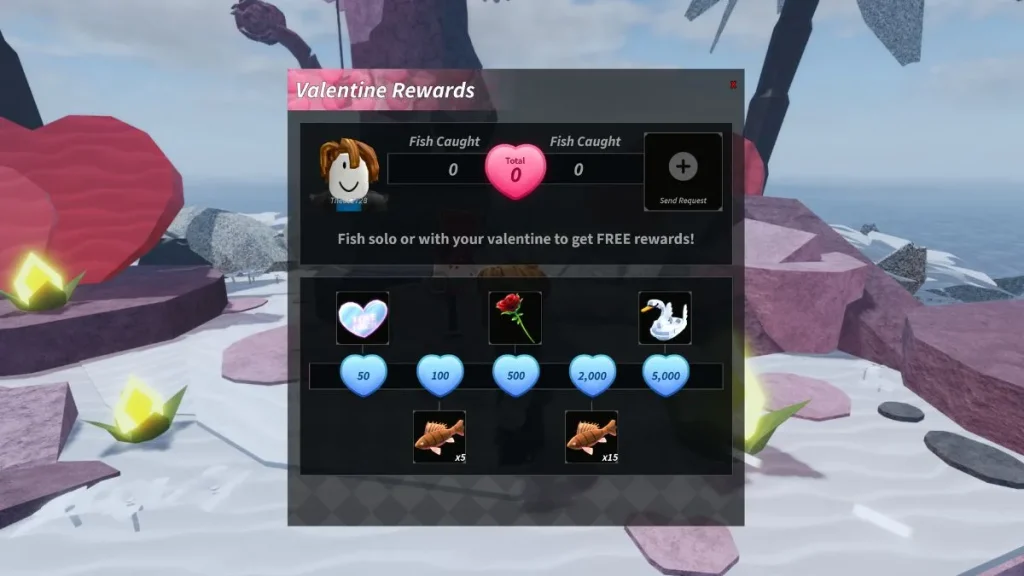 Todas las recompensas del evento de Valentine Fisch