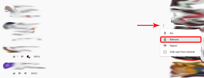 Eliminar comentarios en mi canal de YouTube