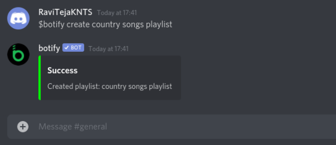 Creación de la lista de reproducción en Botify