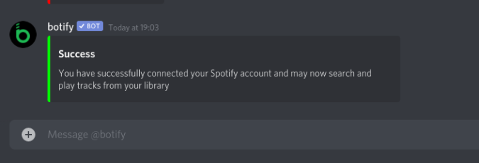 Botify conectado con éxito a Spotify