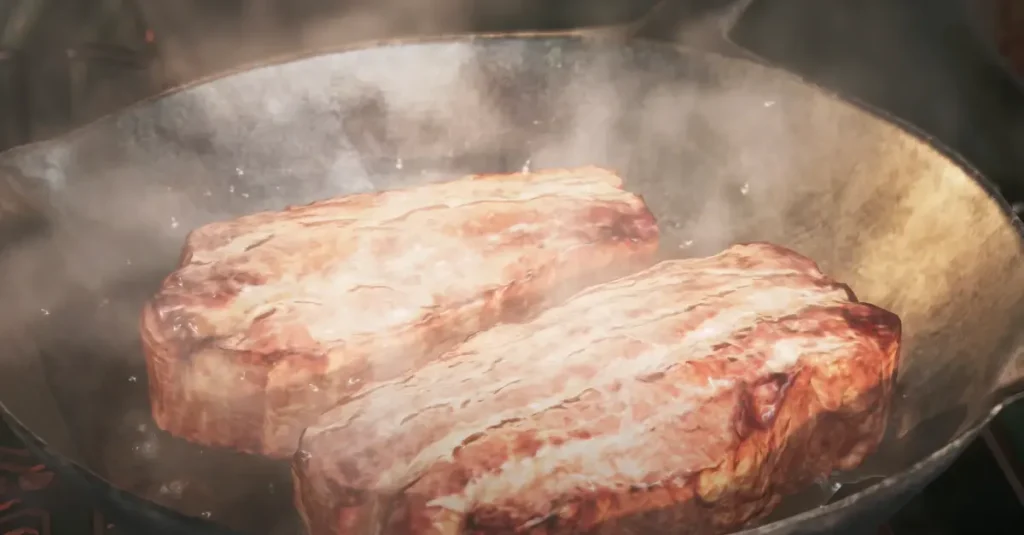 Por qué necesitas comer en Monster Hunter Wilds