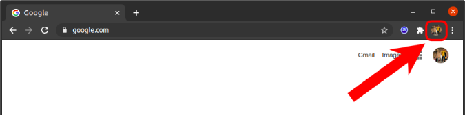 icono de usuario en Chrome
