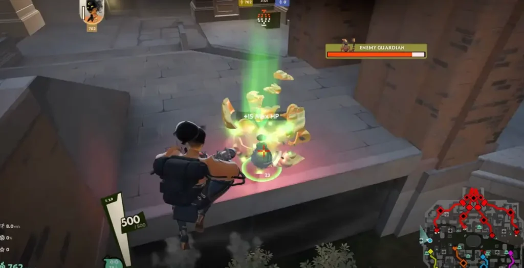 Rompiendo estatuas doradas en punto muerto