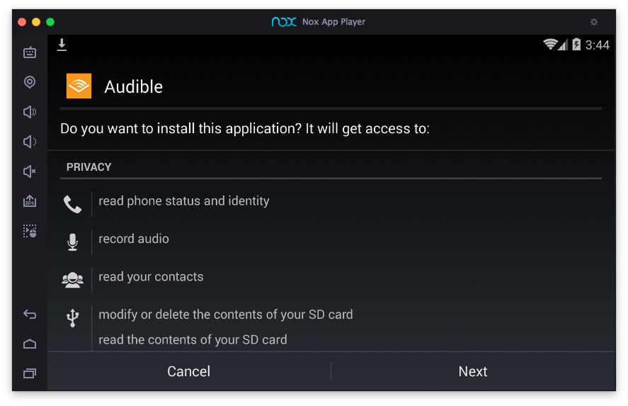 Aplicación de teléfono inteligente audible en tu Mac