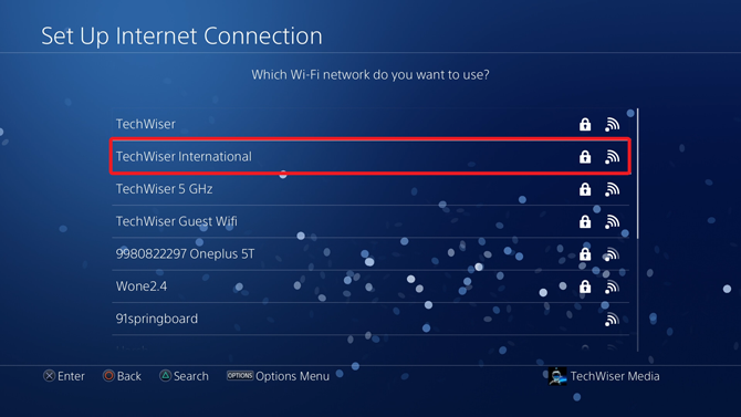 Cambiar DNS en PS4- Seleccione WiFi