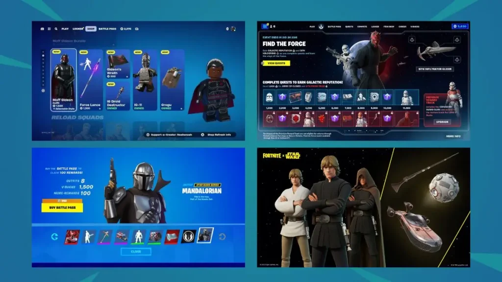 Cómo comprar Star Wars Skins en Fortnite