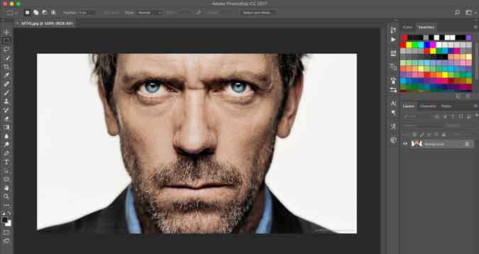 Abra la imagen en Photoshop