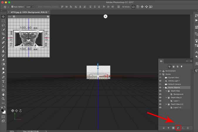 Botón de impresión para Lithophane en Photoshop 