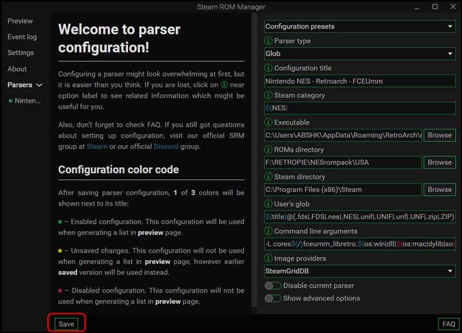 Configurar el ROM Manager