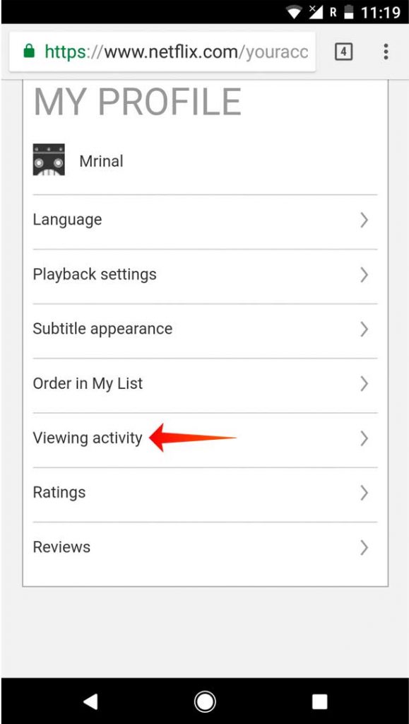 Eliminar programas de continuar viendo en Netflix App2