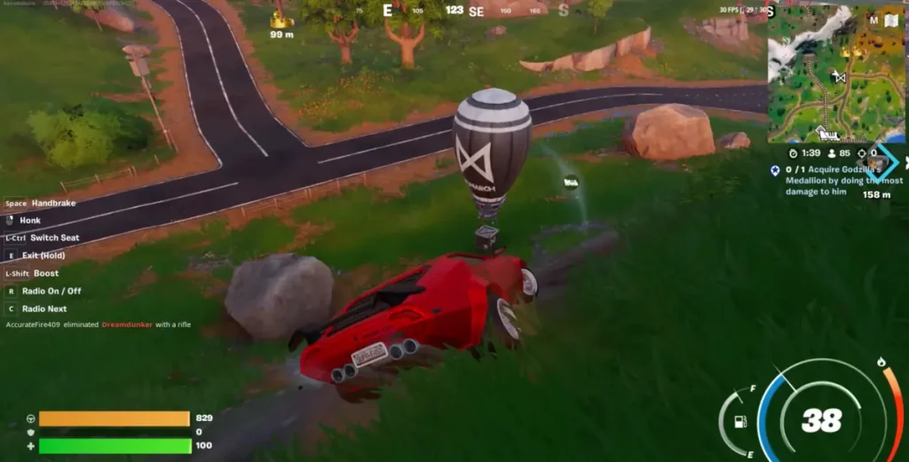 Cómo encontrar las caídas de suministro de monarca rojo Fortnite