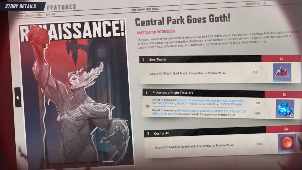 Midnight Feepress Central Park Goes Goth Marvel Rivals