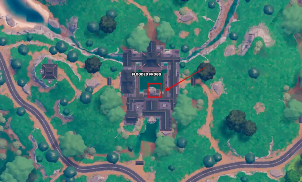 Cómo encontrar ranas inundadas bóveda oculta fortnite