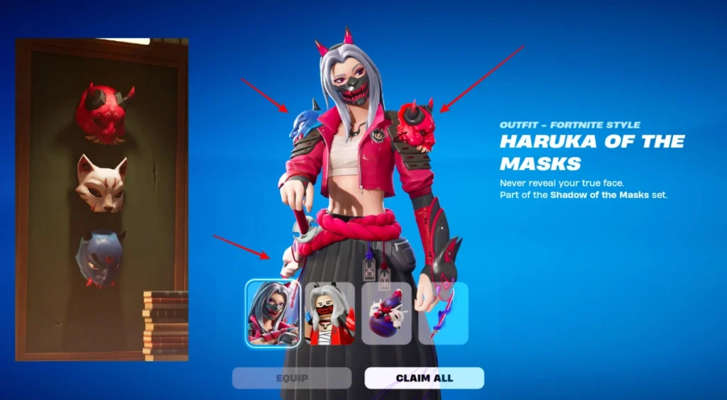 Conexión entre la piel Haruka con máscaras subterráneas de Daigo
