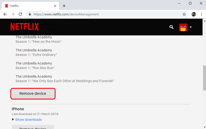 Error de Netflix "Tienen descargas en demasiados dispositivos"