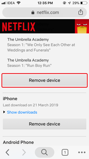 Error de Netflix "Tienen descargas en demasiados dispositivos"