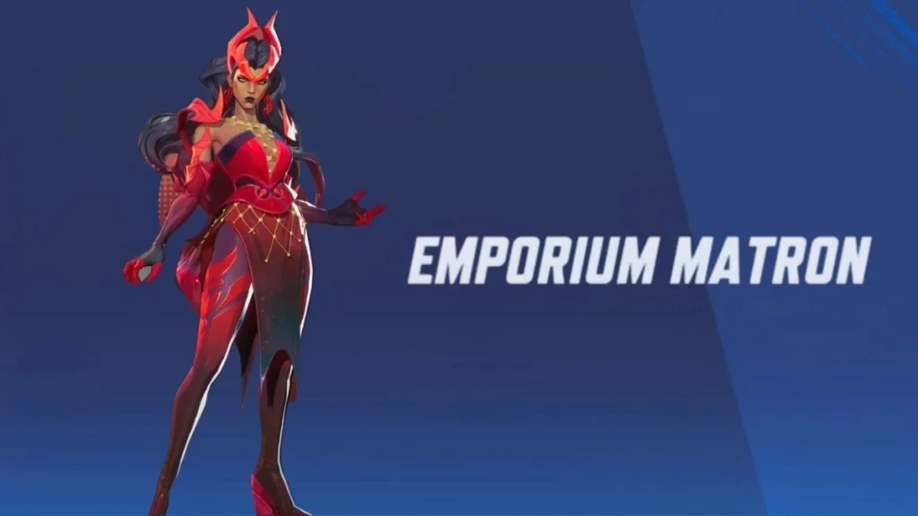 Disfraz de matrona Emporium para Scarlet Witch en Marvel Rivals Temporada 1
