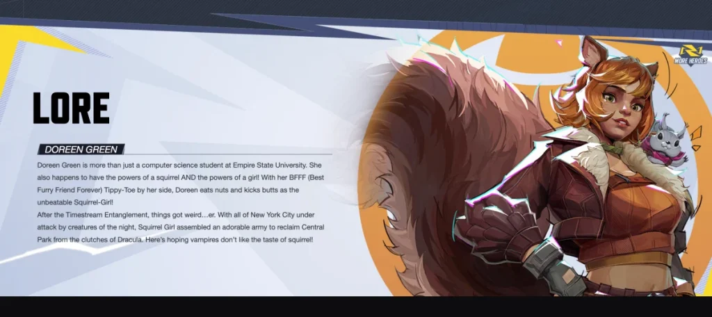 Squirrel Girl Connection con Drácula en Marvel Rivals