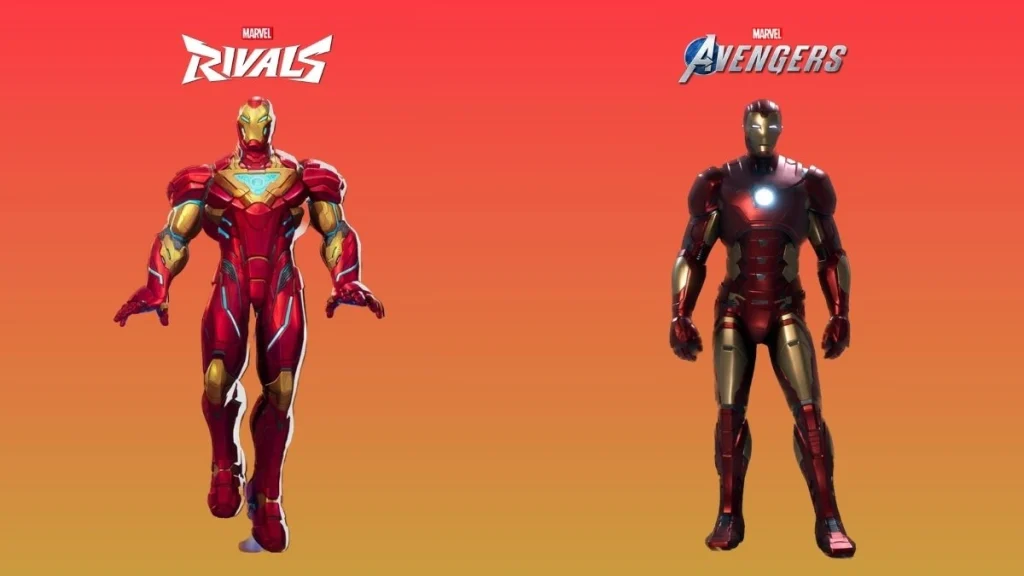 Skins de Iron Man en Marvel Rivals y Marvel's Avengers