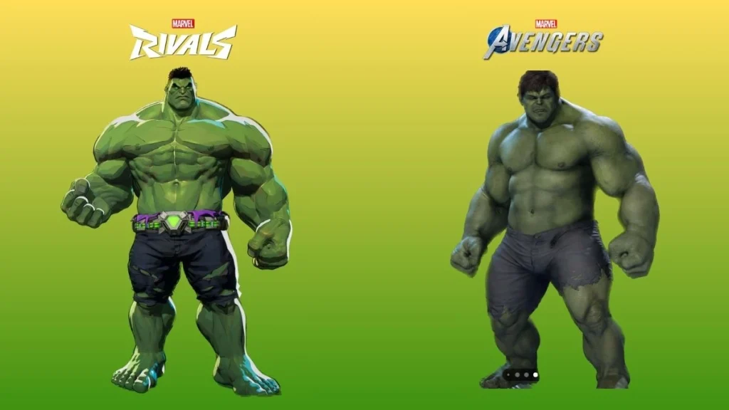 Marvel Rivals Hulk Skins son mejores que Marvel's Avengers