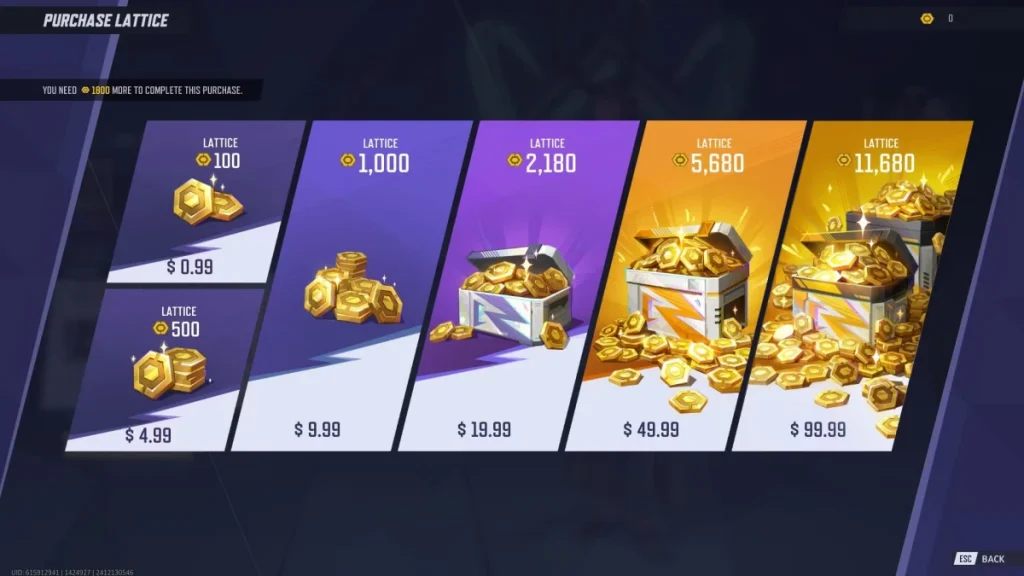 Cómo comprar celosía en Marvel Rivals