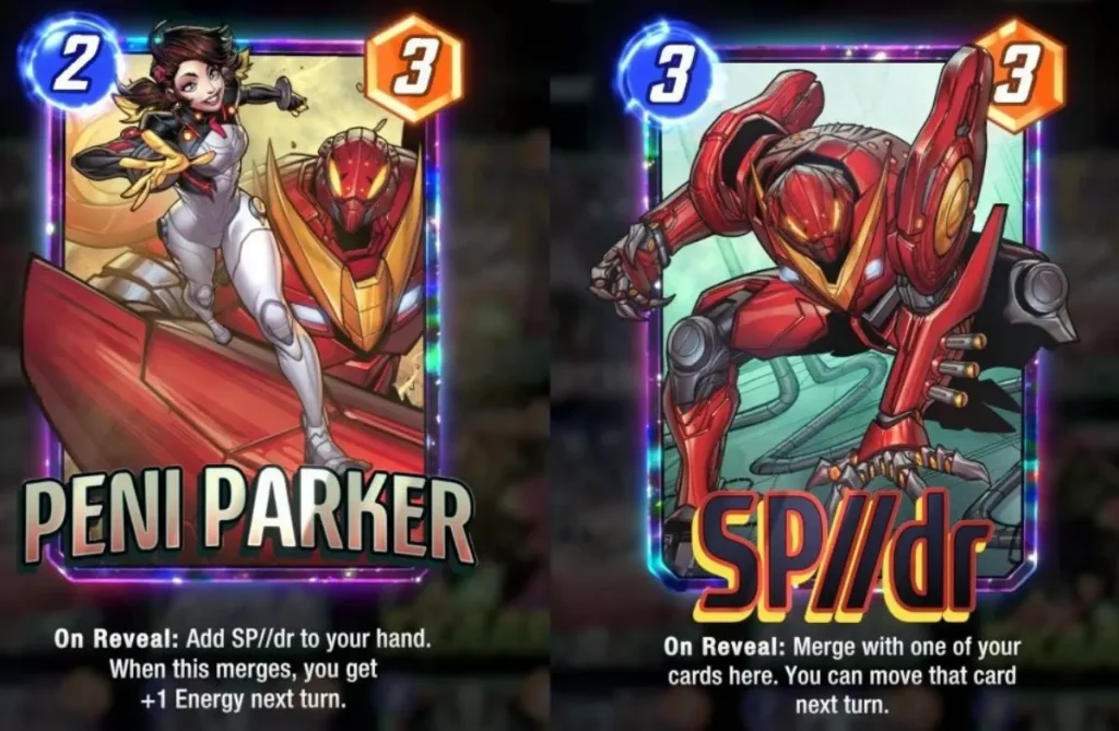 Tarjeta Snap de Peni Parker Marvel