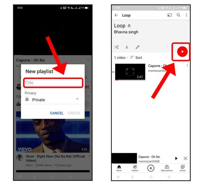 Crea una lista de reproducción
