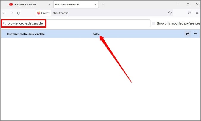 Deshabilitar el caché en Firefox a través de Autoconfig