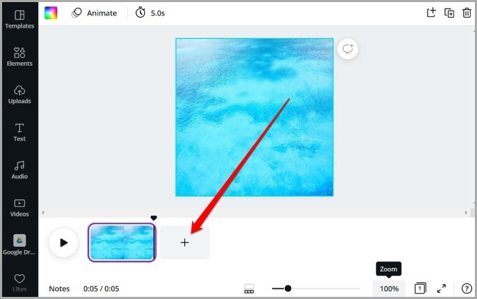 Agregar página en Canva