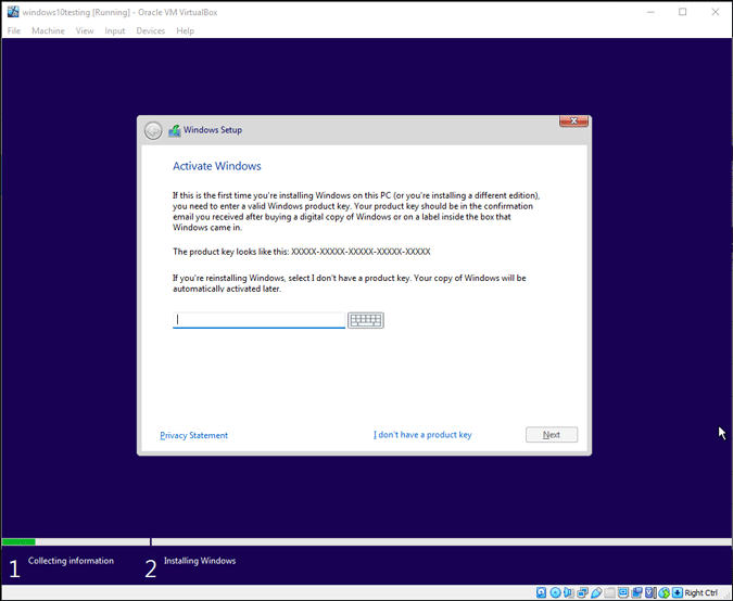 Continuar con la instalación de Windows 11 sin la tecla de producto