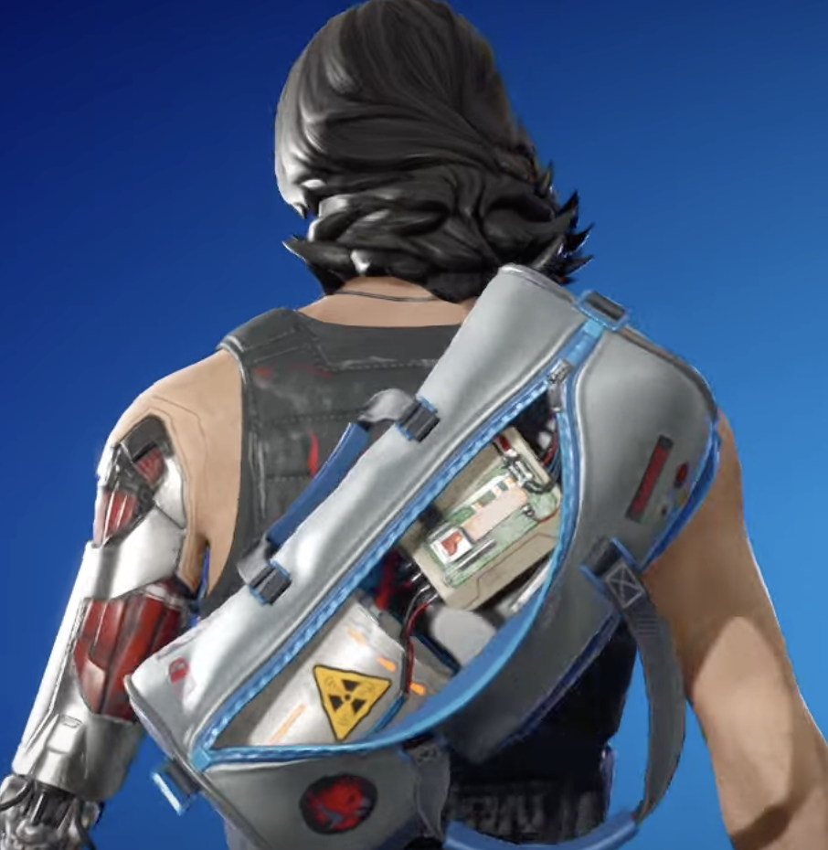 La bolsa de lona de Johnny Back Bling Fortnite