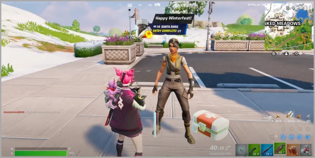 Cómo encontrar a Santa Shaq en Fortnite