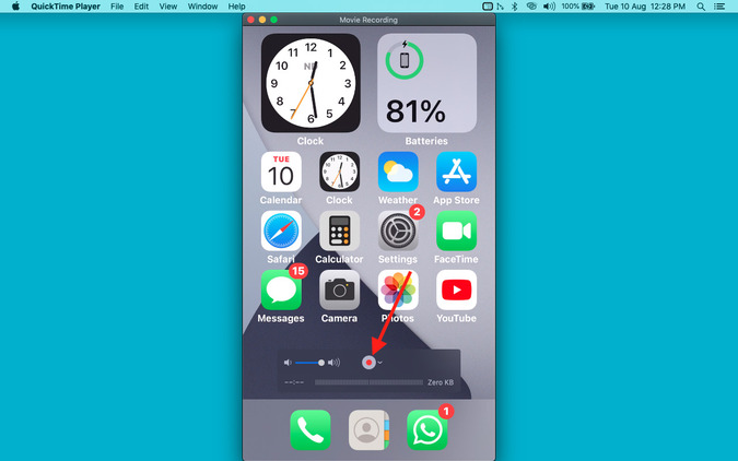 Comience a grabar en Quicktime Player en Mac