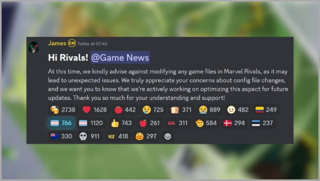 Marvel Rivals emite advertencia para modificaciones