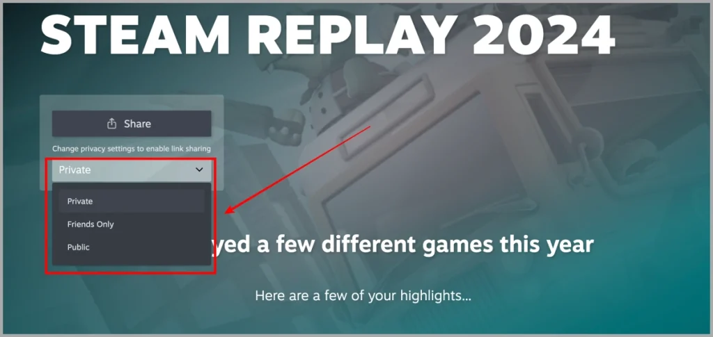 Cómo compartir Steam Replay 2024