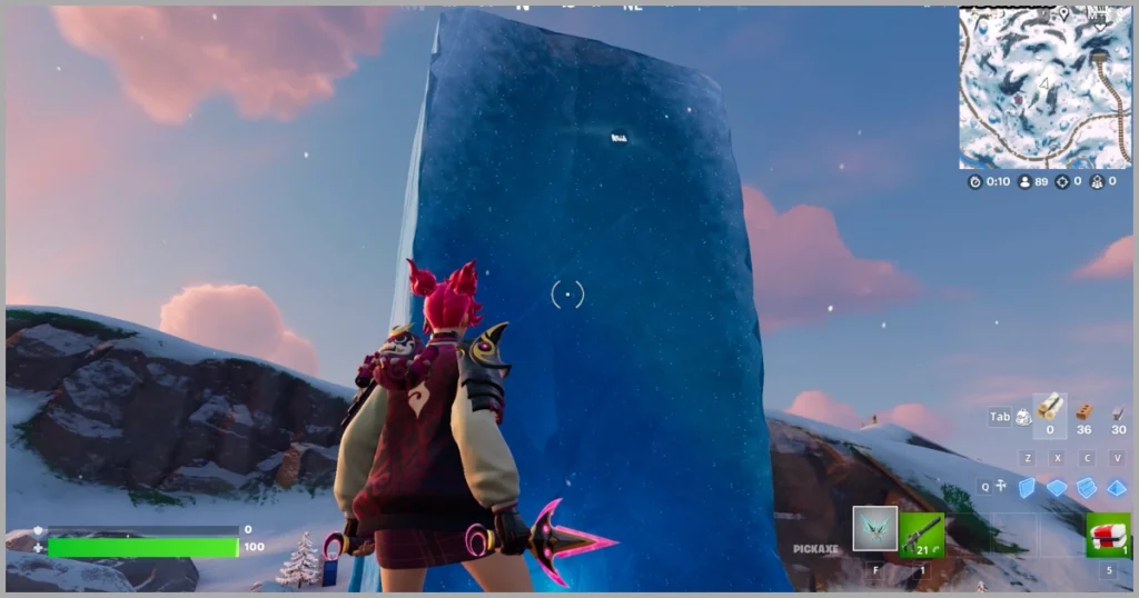 Fortnite Winterfest 2024 Bloque de hielo