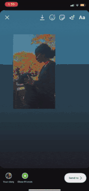 Copiar la imagen Paste a Insta Story en iOS